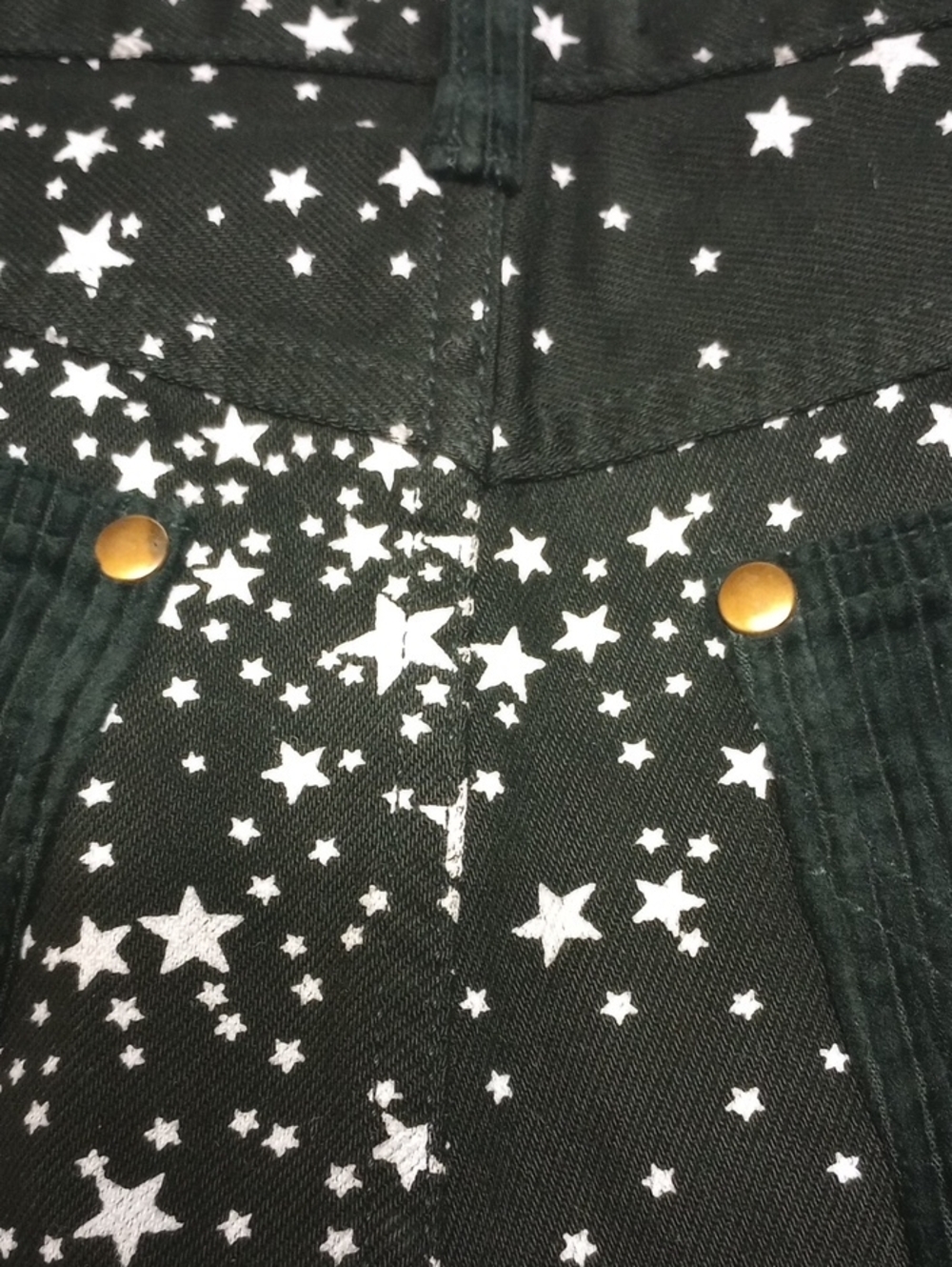 🆕⭐ WRANGLER "WANDERER" BLACK FLARE WIDE HIGH RISE JEANS WITH WHITE STARS⭐ - Picture 10 of 15